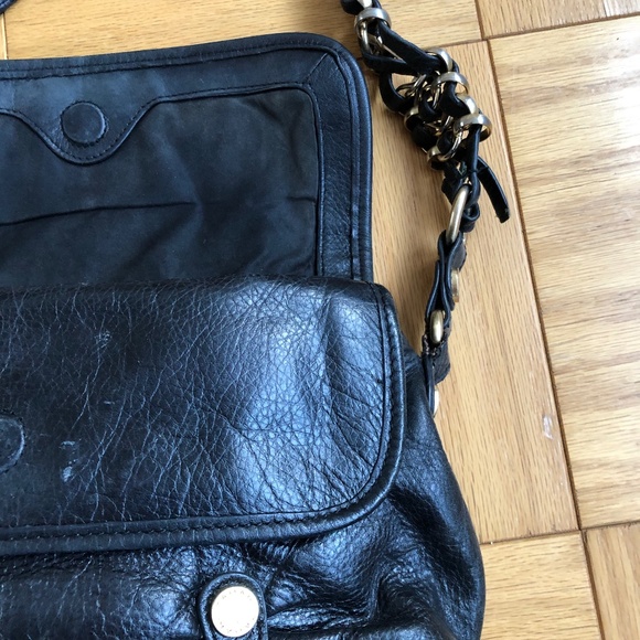 Tahari leather decorative strap shoulder bag - Picture 5 of 8